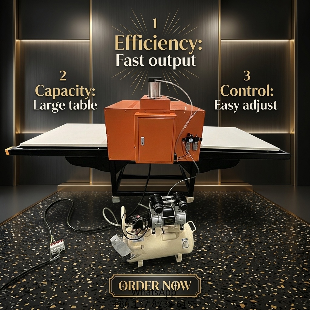 Commercial Printing Machine For Shirts - ماكينة ضغط حراري أوتوماتيكية تعمل بالهواء