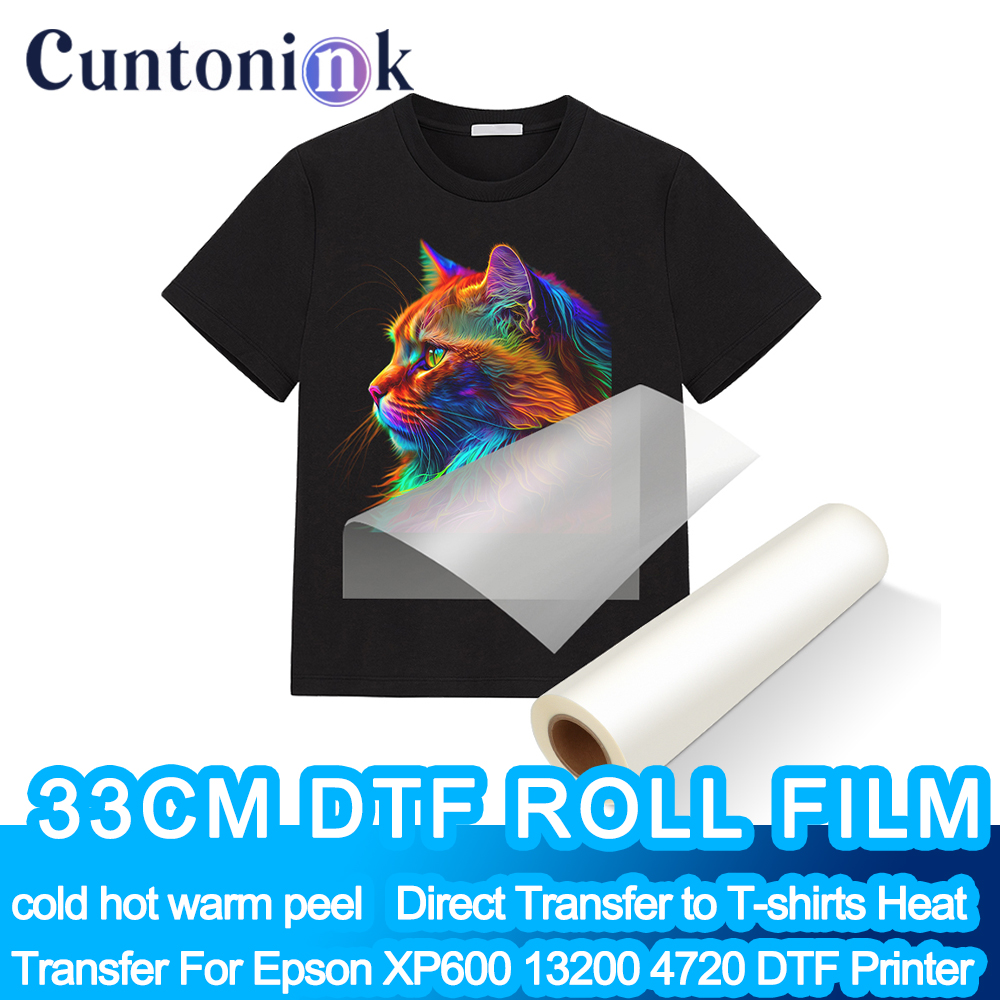 Dtf Hot Peel Film - 33 سنتيمتر DTF PET فيلم لفة