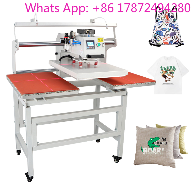 Commercial Printing Machine For Shirts - ماكينة كبس حراري كهربائية مزدوجة للطباعة