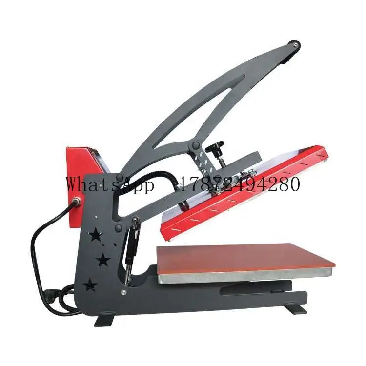 آلة كبس حراري يدوية عالية الضغ - مراجعة Commercial Printing Machine For Shirts وسعره