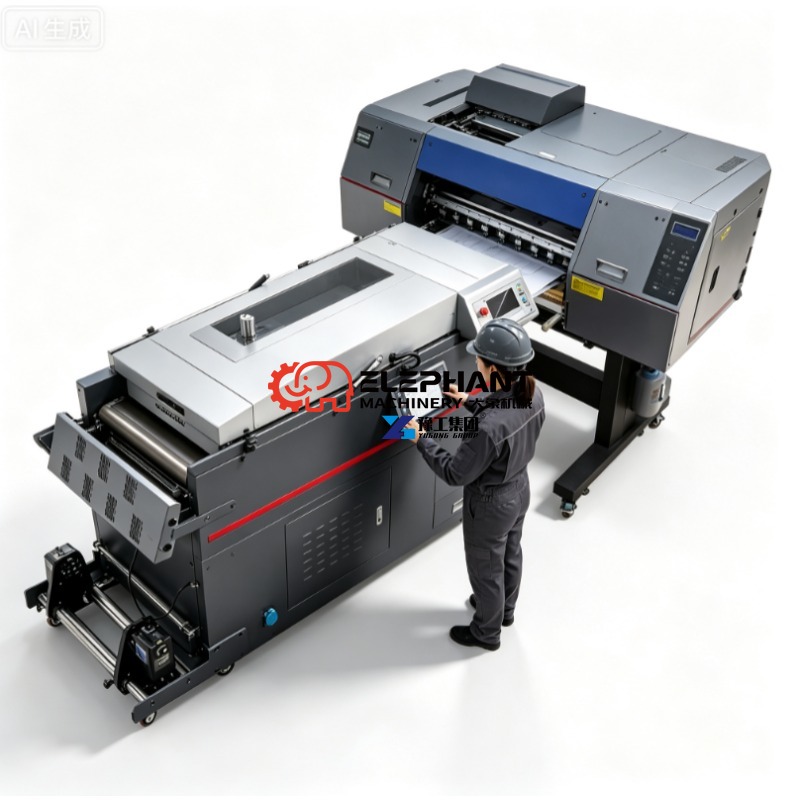 طابعة أفلام DTF تجارية مع آلة  - مراجعة Commercial Printing Machine For Shirts وسعره